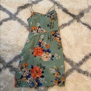 Green tank top dress